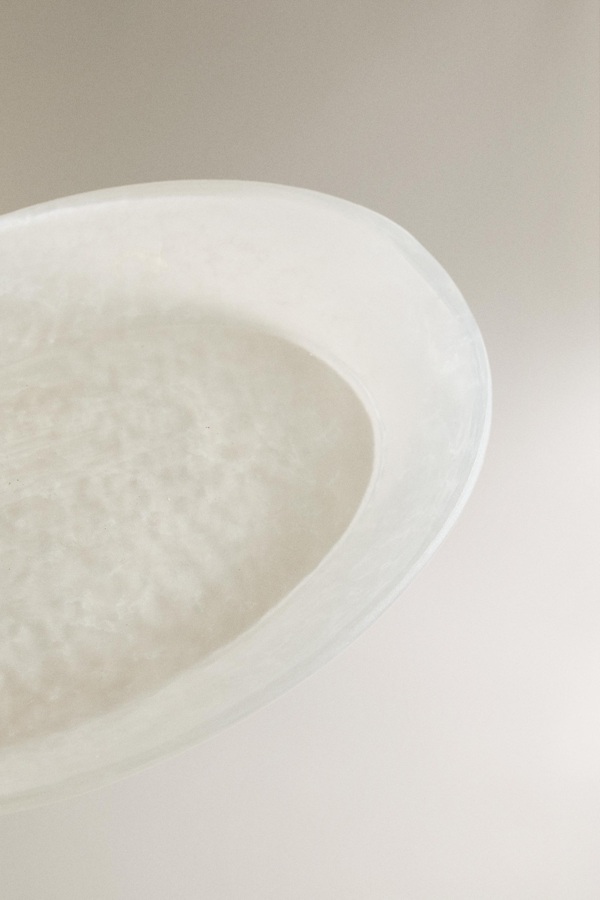 FROSTED GLASS BATHROOM SOAP DISH